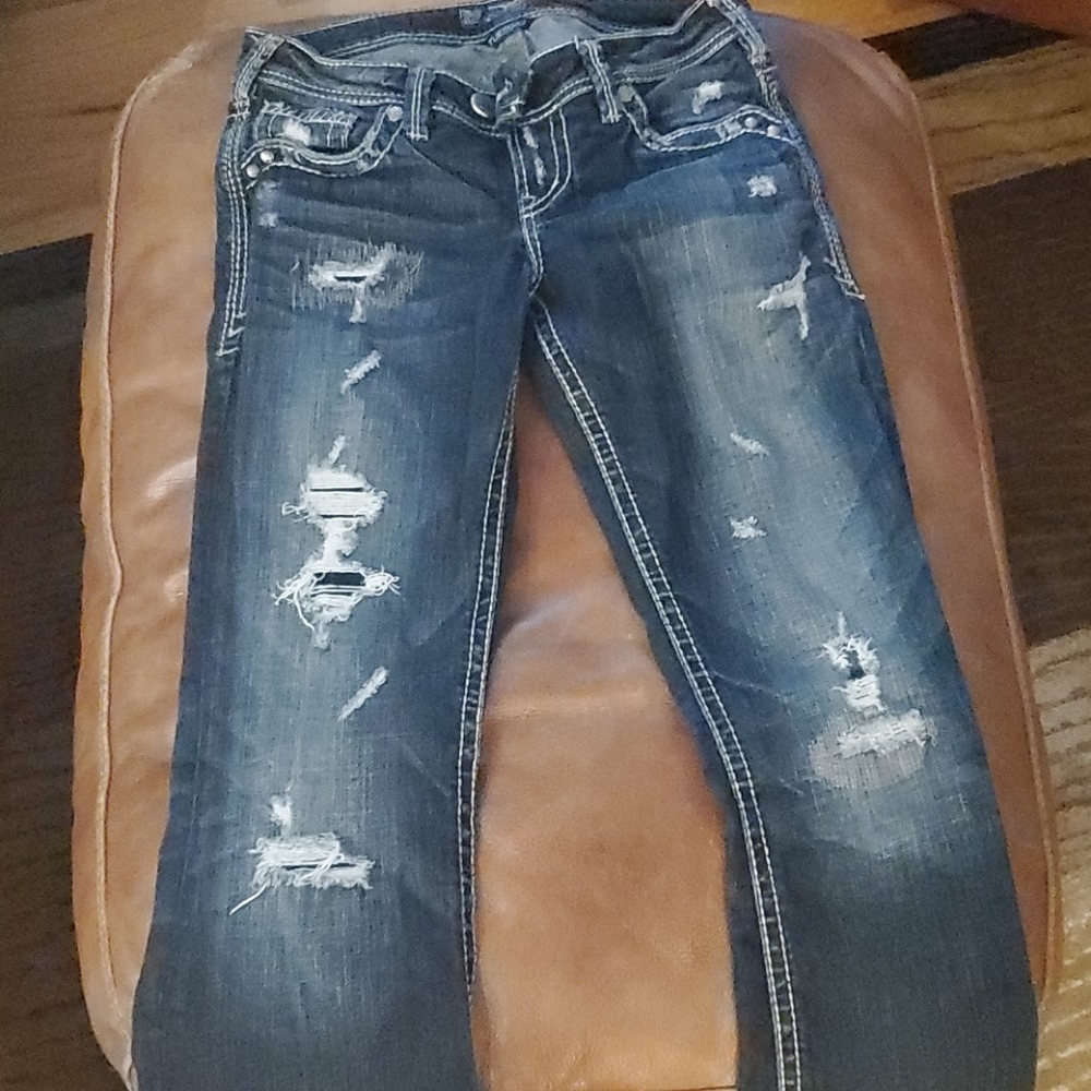 Silver jeans